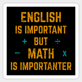 Math Is Importanter (Gold) Magnet